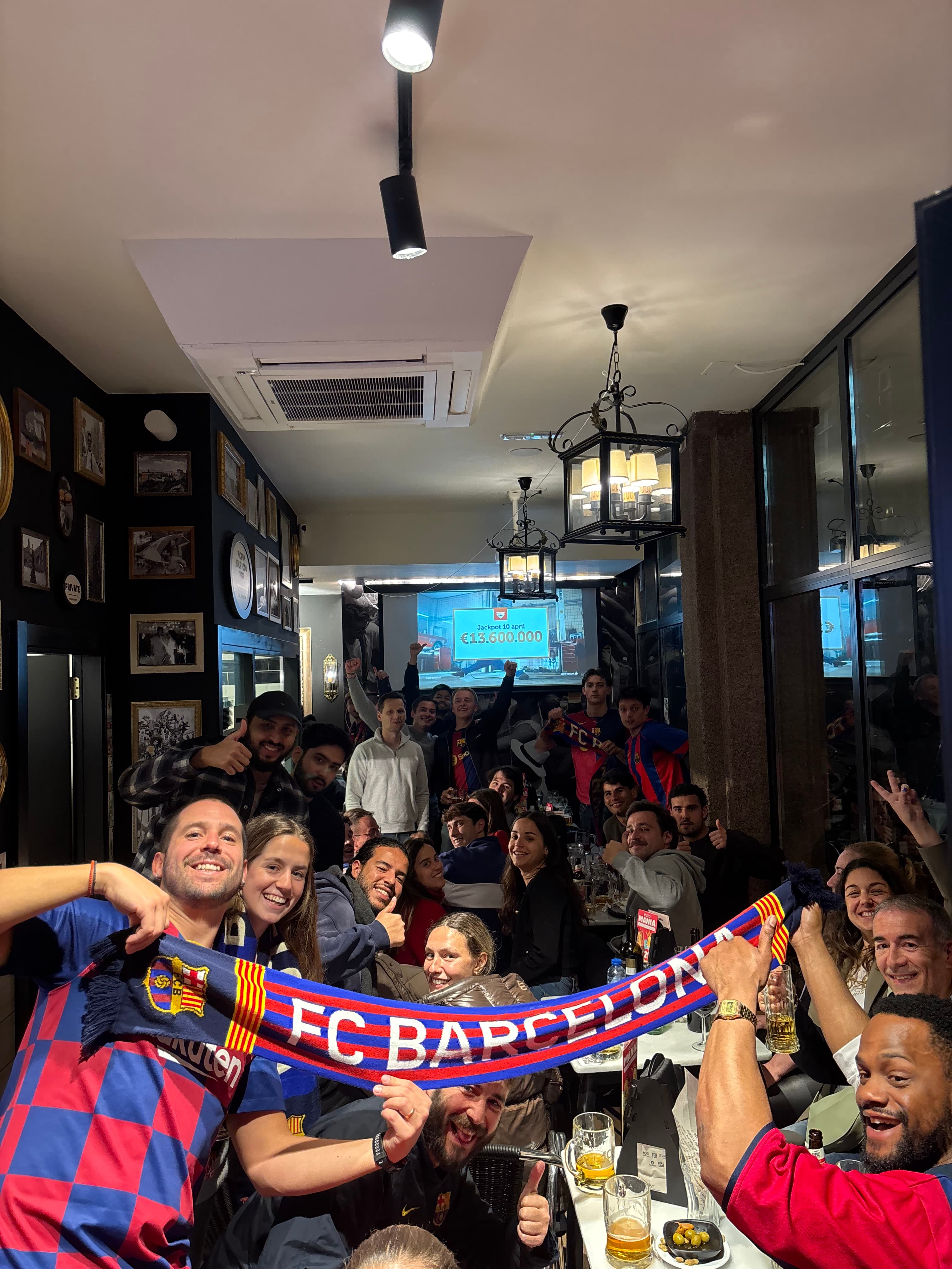 Penya Blaugrana Amsterdam matchday crowd
